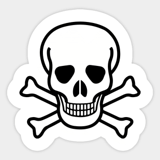 Skull Design Sticker